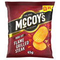 Box of 20 McCoy’s Ridge Cut Flame Grilled Steak Crisps 65g