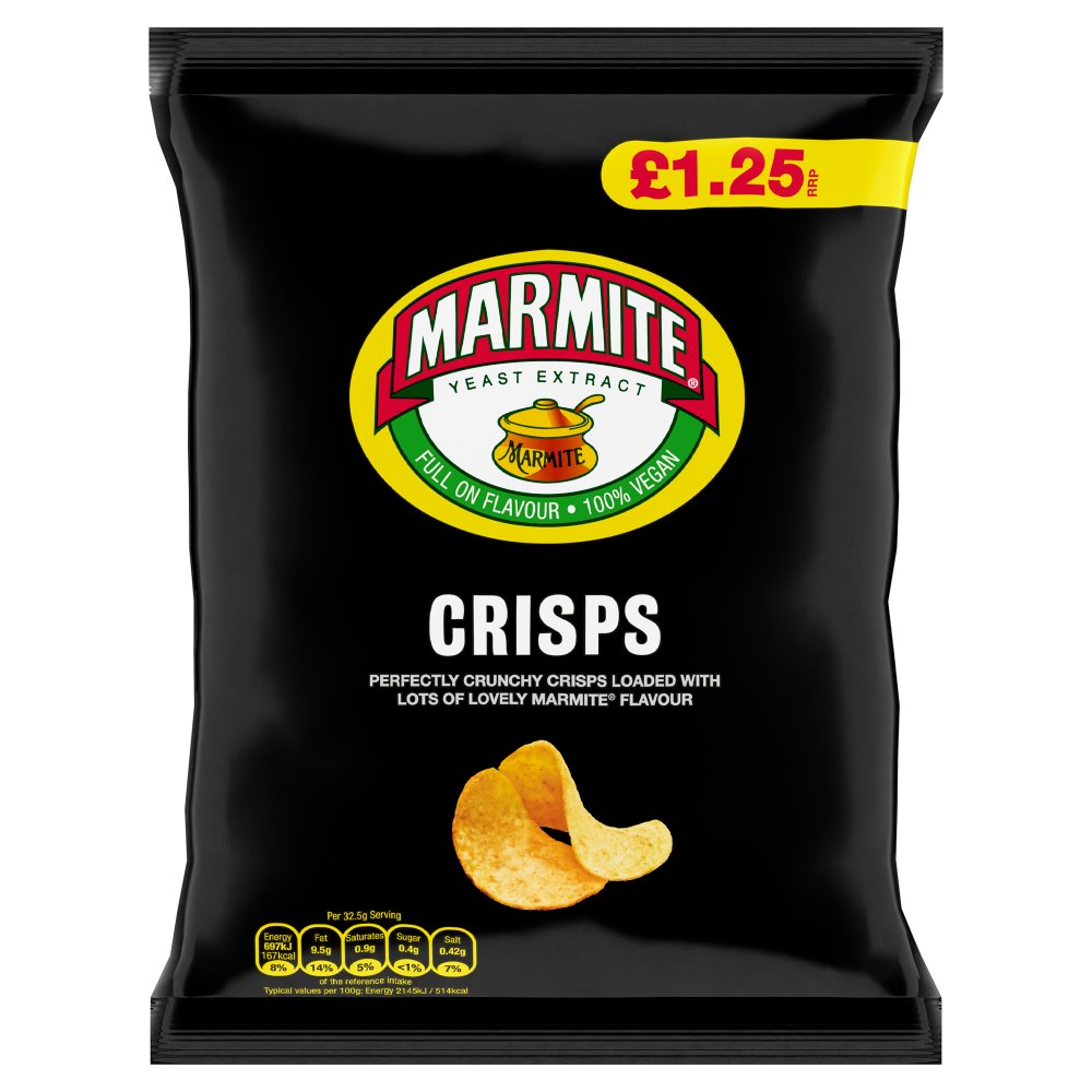 18x Golden Wonder Marmite Crisps 65g