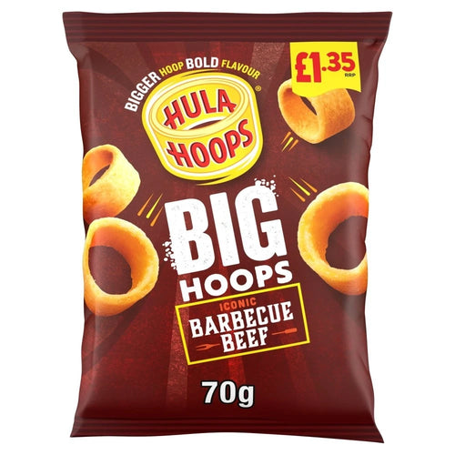 Hula Hoops Big Hoops BBQ Beef Share Bags