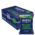 Box of Burts Sea Salt and Malt Vinegar Crisps 20 x 40g Bags