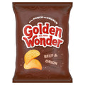 32x Golden Wonder Beef & Onion Crisps 32.5g